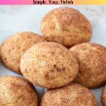 Pinterest image for making Cinnamon Sugar Amish Cookies.
