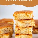 Pinterest image for Classic Blondies Recipe.