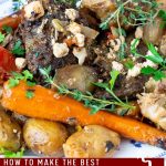 Pinterest image for Greek Kleftiko leg of lamb.