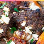 Pinterest image for Greek Kleftiko leg of lamb.