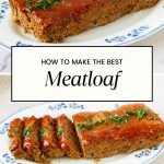 Pinterest image for homemade meatloaf.
