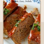 Pinterest image for homemade meatloaf.