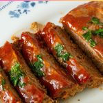 Pinterest image for homemade meatloaf.