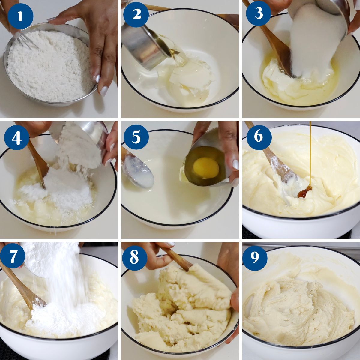 Progress Pictures - making Amish Sugar Cookie Dough.