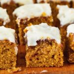 Pinterest image for Pumpkin Cake with Cinnamon Swirl and Cream Cheese Glaze.