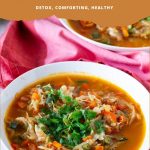 Pinterest image for Cabbage Soup.