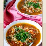 Pinterest image for Cabbage Soup.
