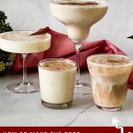 Pinterest image for Eggnog Cocktails.