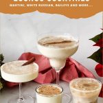 Pinterest image for Eggnog Cocktails.