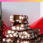 Pinterest image Marshmallow Fudge Recipe.