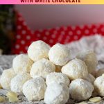 Pinterest image for White Chocolate Truffles.