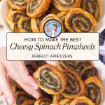 Pinterest image for Spinach Pinwheels Appetizers