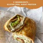 Pinterest image for cottage cheese flatbread recipe.