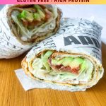 Pinterest image for cottage cheese flatbread recipe.