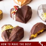Pinterest image for Dubai Chocolate Bars Pistachio Kanafeh Bars.