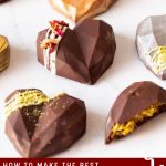 Pinterest image for Dubai Chocolate Bars Pistachio Kanafeh Bars.