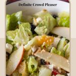 Pinterest image for Homemade salad with Apple Orange Feta.