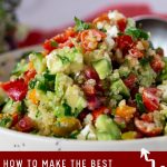 Pinterest image for Quinoa Salad Recipe.