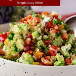 Pinterest image for Quinoa Salad Recipe.