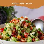Pinterest image for Quinoa Salad Recipe.