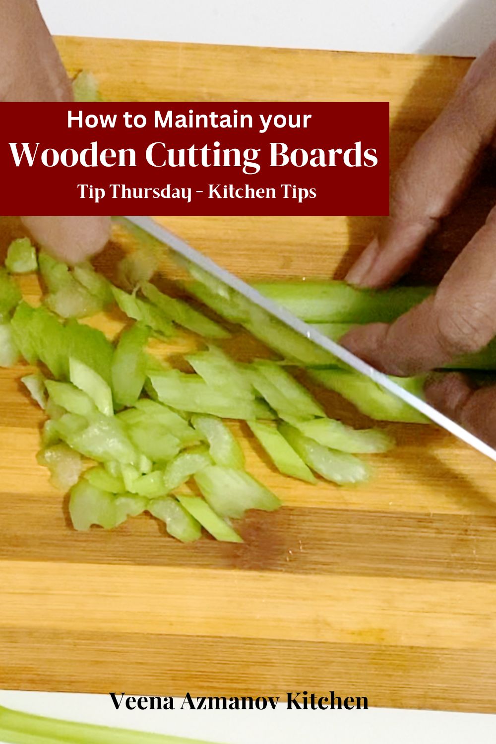 Pinterest image for maintenance of cutting boards.