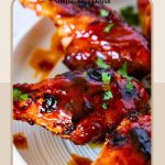 Pinterest image for BBQ Chicken Legs.