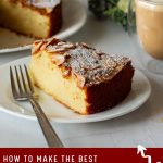 Pinterest image for Italian Almond Cake Recipe.