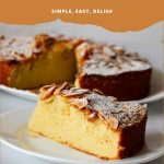 Pinterest image for Italian Almond Cake Recipe.