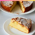 Pinterest image for Italian Almond Cake Recipe.