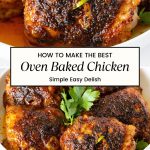 Pinterest image for Spicy Chicken Thighs Recipe.