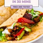 Pinterest image for Chicken Fajitas Recipe.