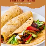 Pinterest image for Chicken Fajitas Recipe.