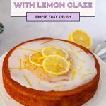 Pinterest image for Lemon Cake with Yogurt Recipe.