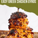 Pinterest image for Gyros with Chicken Thighs.
