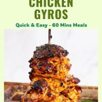 Pinterest image for Gyros with Chicken Thighs.