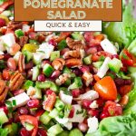 Pinterest image for Pomegranate salad.