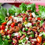 Pinterest image for Pomegranate salad.