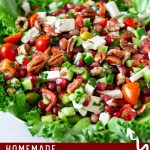 Pinterest image for Pomegranate salad.