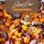 Pinterest image for Sheet-Pan Chicken and Sweet Potatoes.