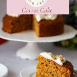 Pinterest image for One Bowl Carrot Cake Recipe.