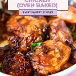 Pinterest image for Hot Honey Chicken Oven Baked.