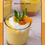 Pinterest image for Mini Mango Cheesecake Desserts.