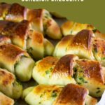 Pinterest image for Scallion Bread with Garlic Parmesan.
