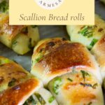 Pinterest image for Scallion Bread with Garlic Parmesan.
