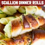 Pinterest image for Scallion Bread with Garlic Parmesan.