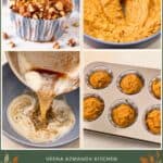 Pinterest image for Brown Butter Pumpkin Muffins.