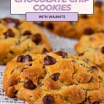 Pinterest image for Levain Chocolate Chip Cookies.