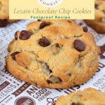Pinterest image for Levain Chocolate Chip Cookies.