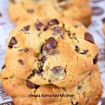 Pinterest image for Levain Chocolate Chip Cookies.