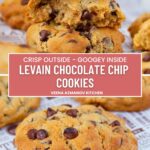 Pinterest image for Levain Chocolate Chip Cookies.
